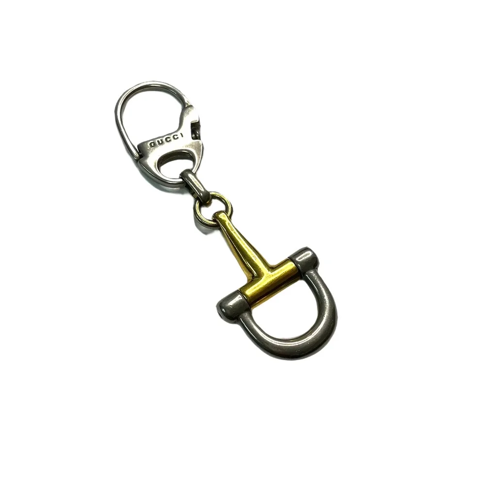 Gucci Authentic Plated Half Horsebit Keychain Accessory Buckle Clip - Picture 2 of 4